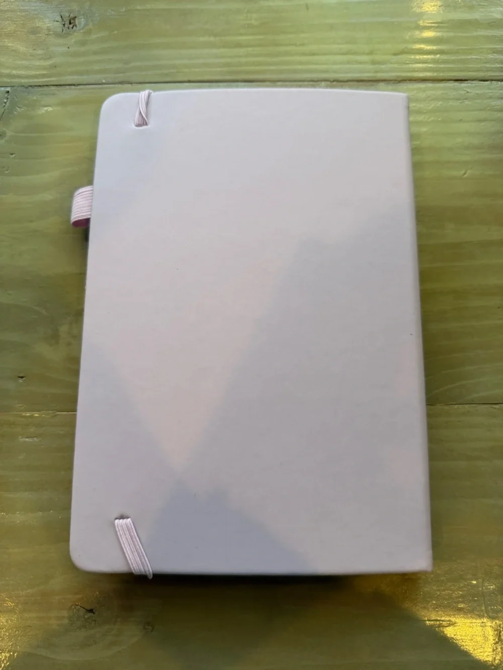 Light Pink Hardcover Planner with Elastic Closure and Pen Loop
